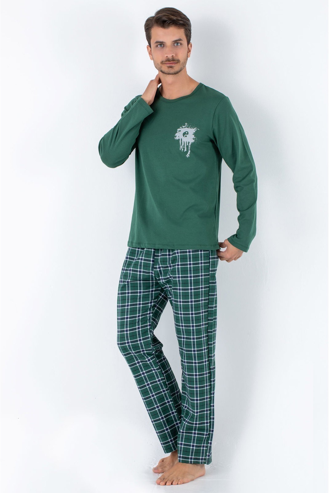 Pyjama - 002-000306 - Green - Green - 190MRE1507