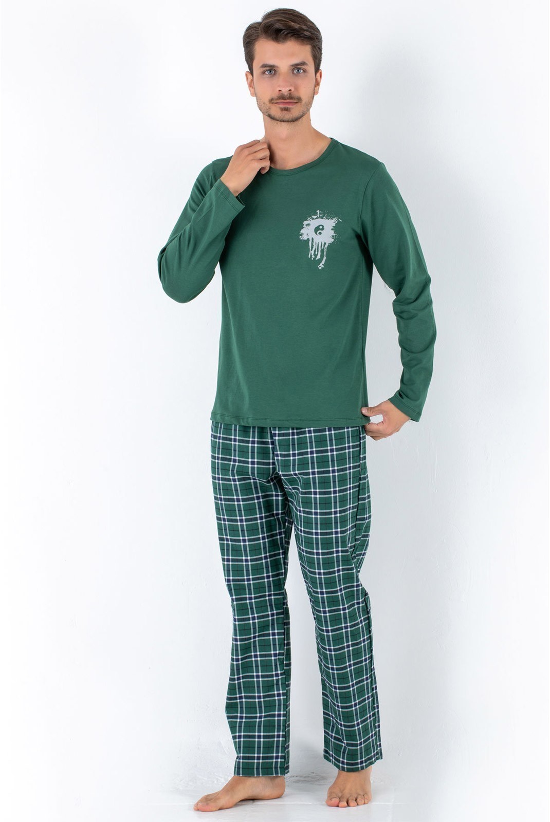 Pyjama - 002-000306 - Green - Green - 190MRE1507