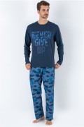 Pyjama - 002-000820 - Dark Blue - Dark Blue - 190MRE1530