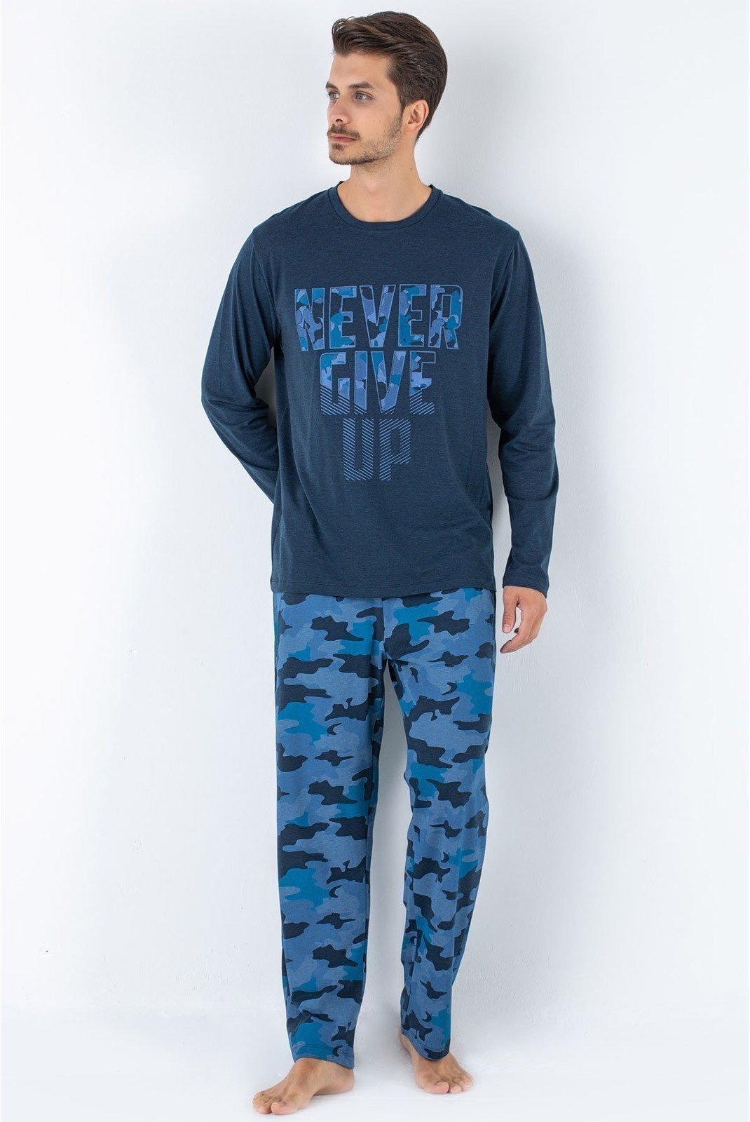 Pyjama - 002-000820 - Dark Blue - Dark Blue - 190MRE1530