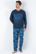 Pyjama - 002-000820 - Dark Blue - Dark Blue - 190MRE1530