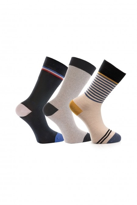 Paire de chaussettes (3 Pièces) - 001-000296001 - Multicolor - Multicolor - 190MRE1535