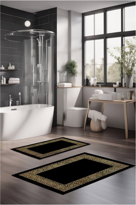 Ensemble de tapis de bain (2 pièces) - Multicolor - W1106