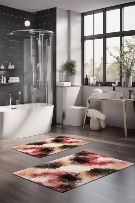 Ensemble de tapis de bain (2 pièces) - Multicolor - W1112