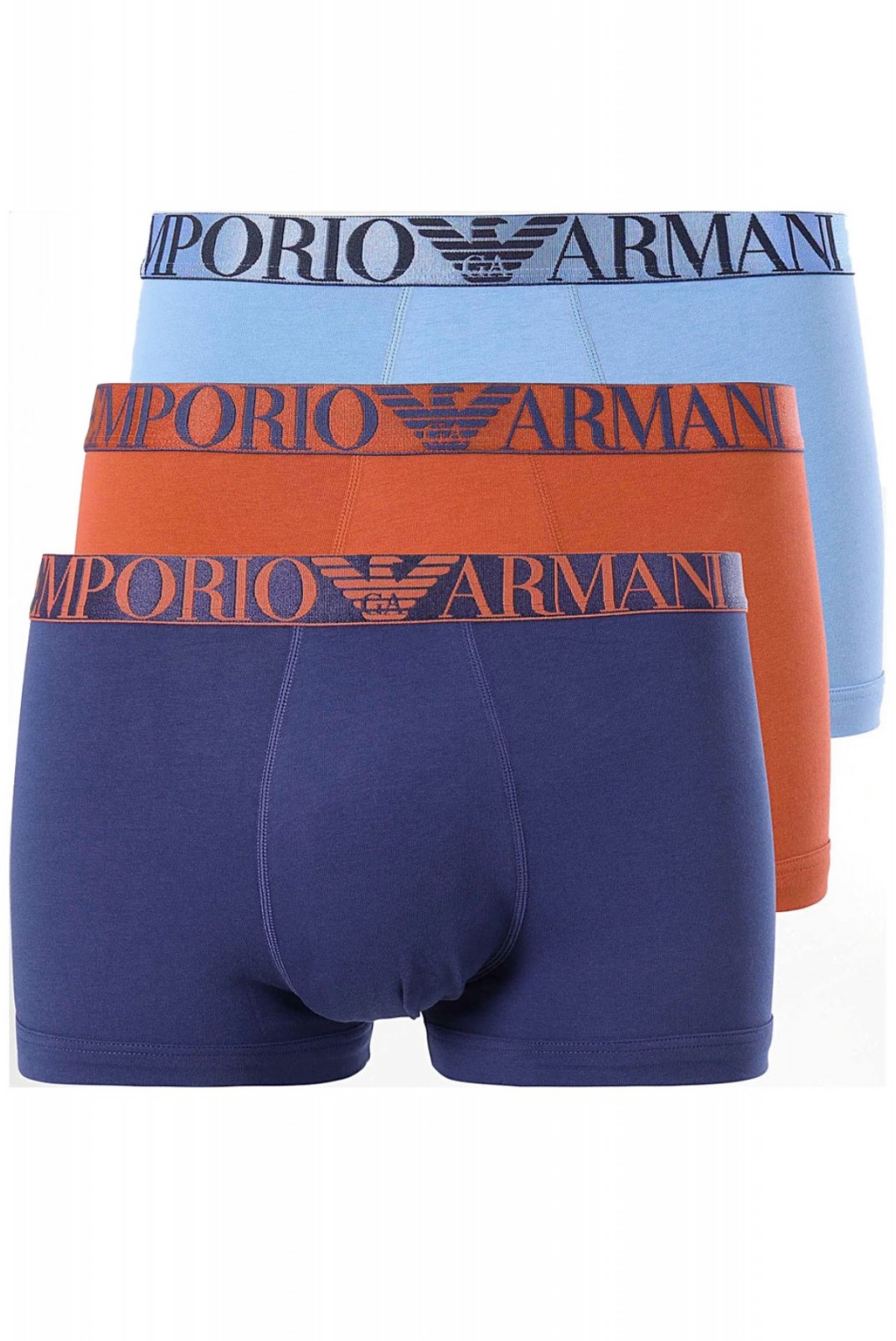 Tripack boxers coton stetch Emporio armani 25732 AZZUR/INCHIOS/MATTON 111357 4F726