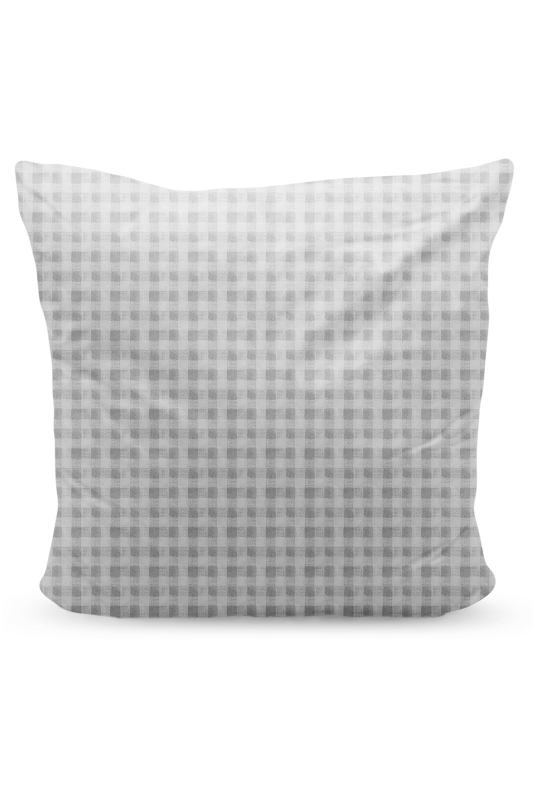 Oreiller Moelleux Vichy Gris - 60x60cm - 73131171