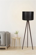 Lampadaire - Black / Walnut - H1104