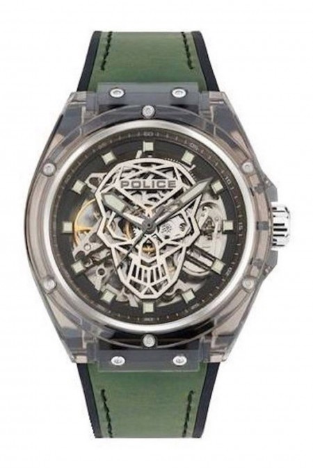 Montre Quartz - POLICE - Transparent/Grey/Green