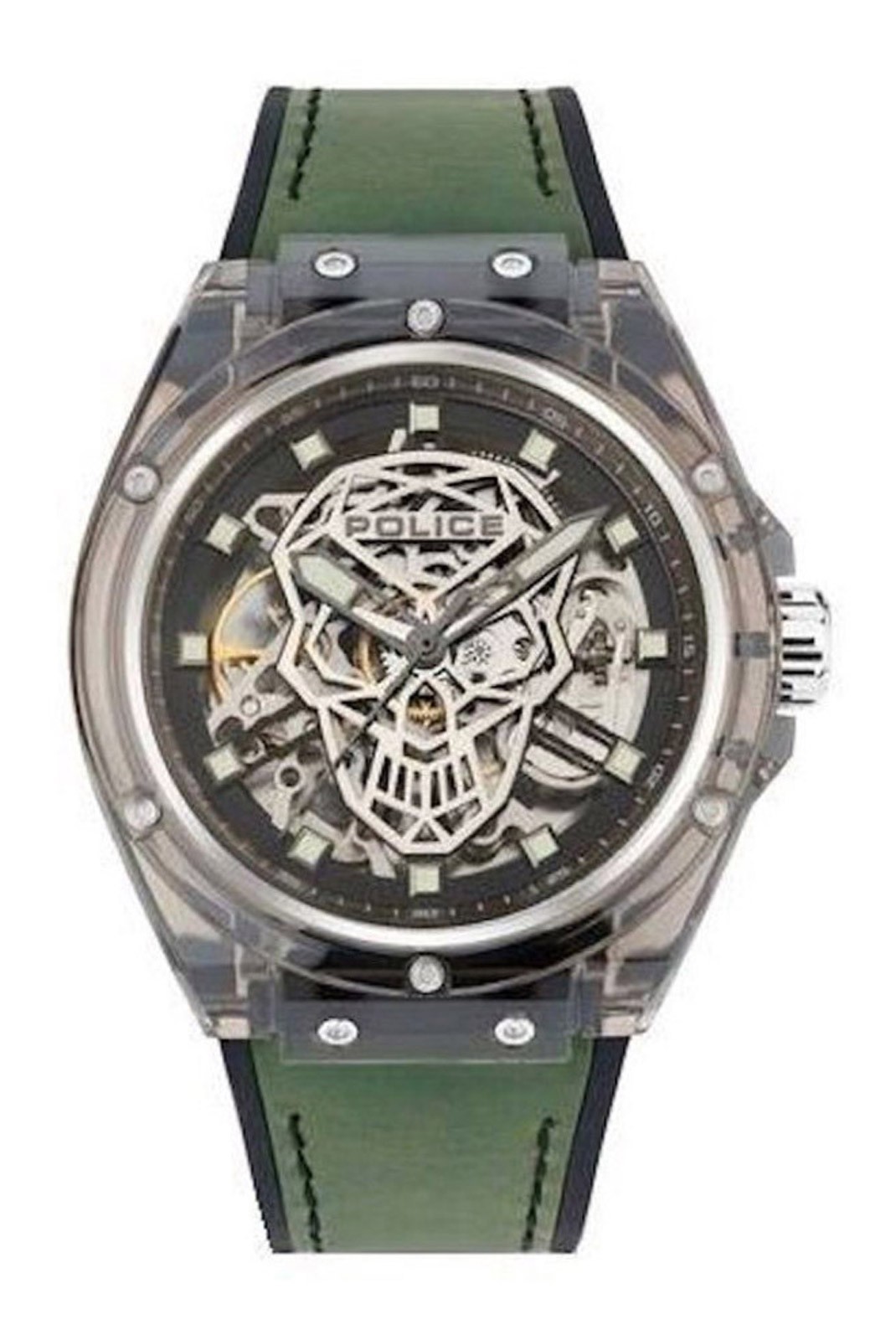 Montre Quartz - POLICE - Transparent/Grey/Green