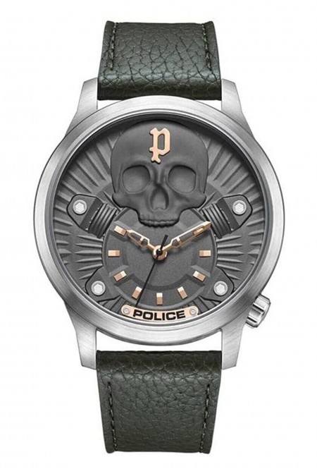 Montre Quartz - POLICE - Grey/Grey/Green