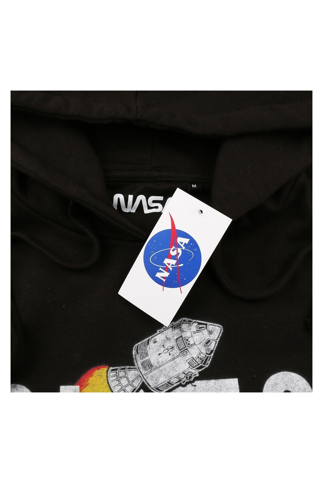 Sweatshirt - NASA - Vintage Rocket - Black - AIMHS004BLK