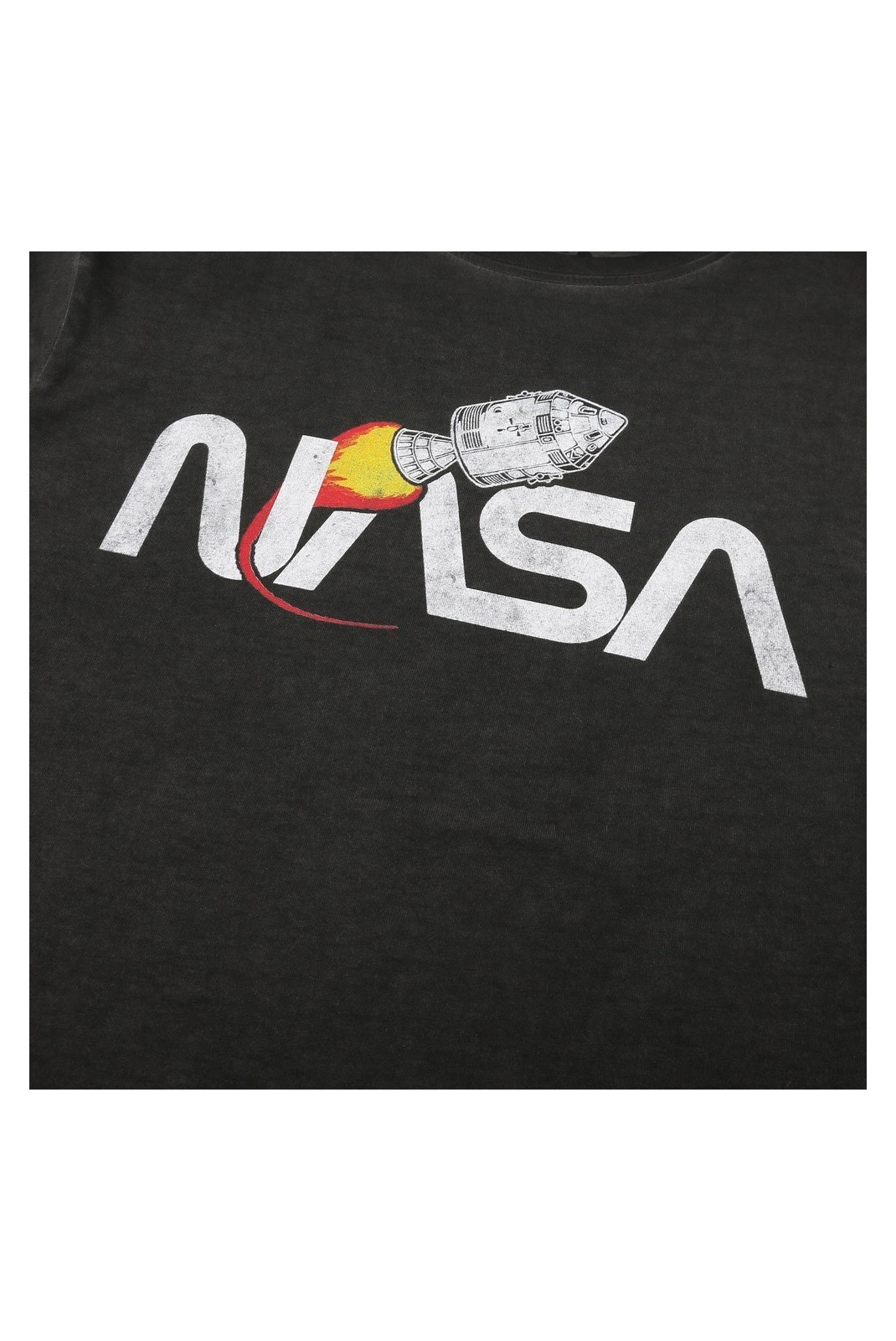 T-shirt - NASA - Vintage Rocket - Vintage Black - AIMTS004VBL