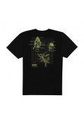 T-SHIRT - NASA - Shuttle Schematic - Black - AIMTS030BLK