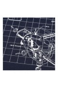 T-SHIRT - NASA - Shuttle Schematic - Navy - AIMTS030NVY