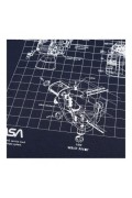 T-SHIRT - NASA - Shuttle Schematic - Navy - AIMTS030NVY