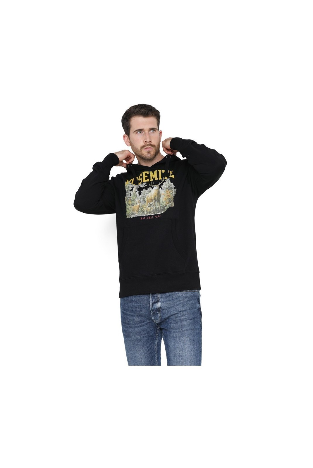 Sweatshirt - NATIONAL PARKS - Yosemite - Black - CDMHS180BLK