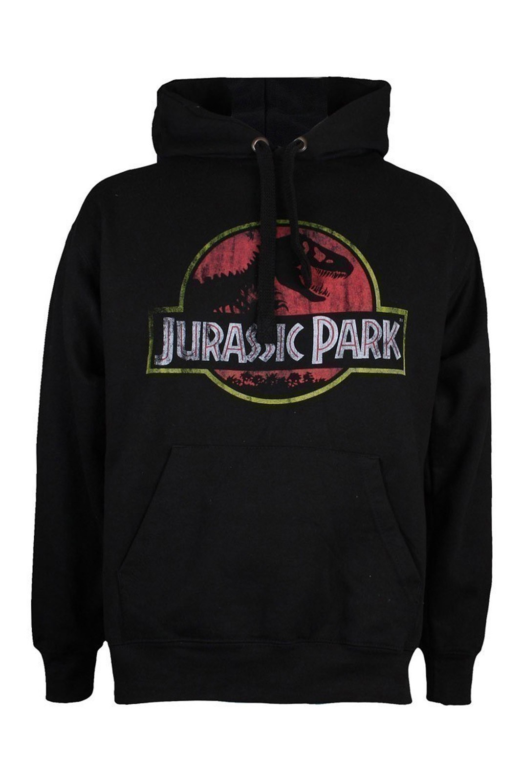 Sweatshirt - JURASSIC PARK - Distressed Logo - Black - GBMHS346BLK