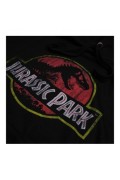 Sweatshirt - JURASSIC PARK - Distressed Logo - Black - GBMHS346BLK