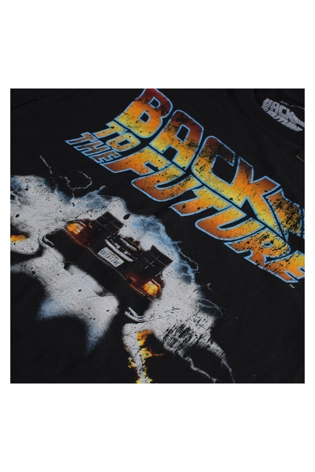 T-SHIRT - BACK TO THE FUTURE - Delorean - Black - GBMTS379BLK