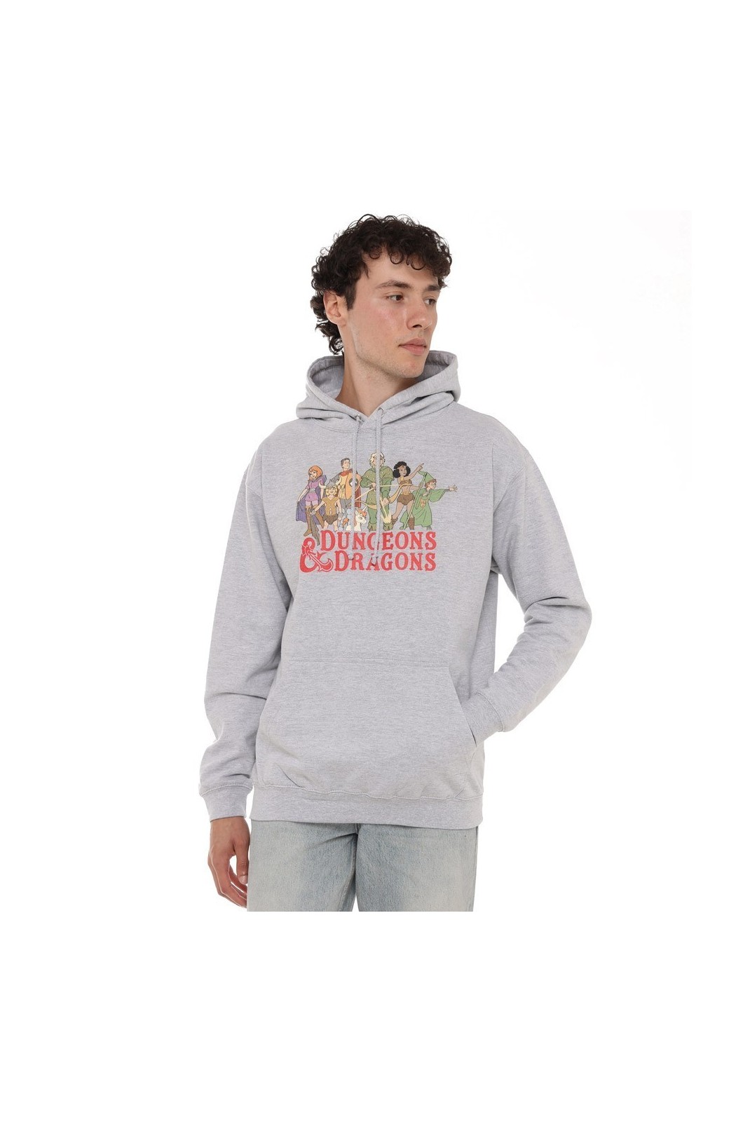 Sweatshirt - DUNGEONS & DRAGONS - Line Up - Heather Grey - HAMHS103SPO