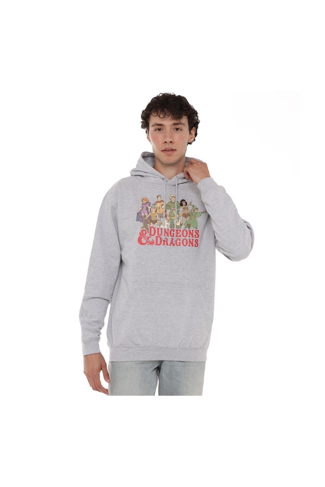 Sweatshirt - DUNGEONS & DRAGONS - Line Up - Heather Grey - HAMHS103SPO