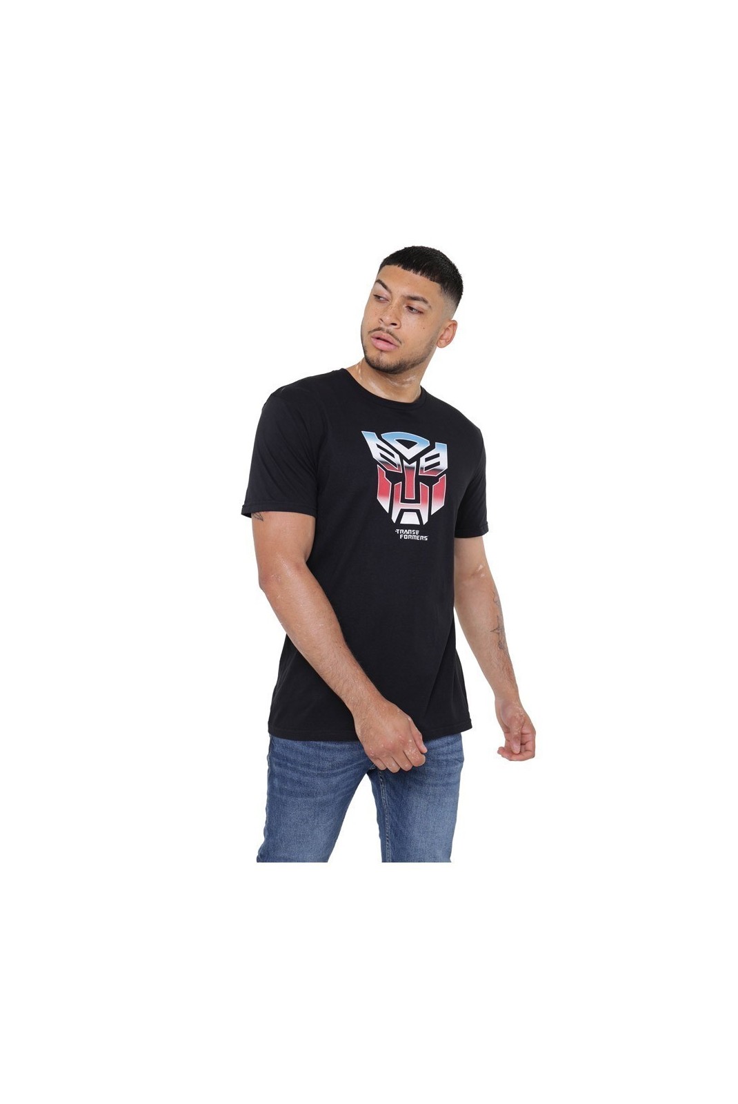 T-SHIRT - TRANSFORMERS - Autobots Logo - Black - HAMTS014BLK