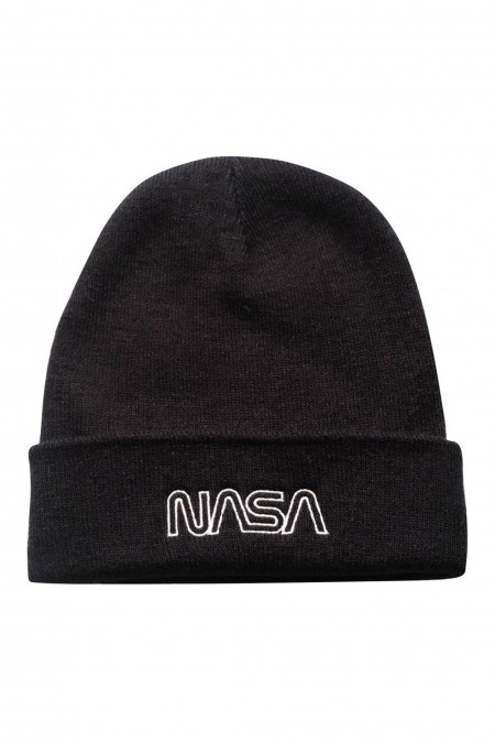 Bonnet - NASA - Outline Logo - Black - TRMBH041BLK