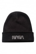 Bonnet - NASA - Outline Logo - Black - TRMBH041BLK