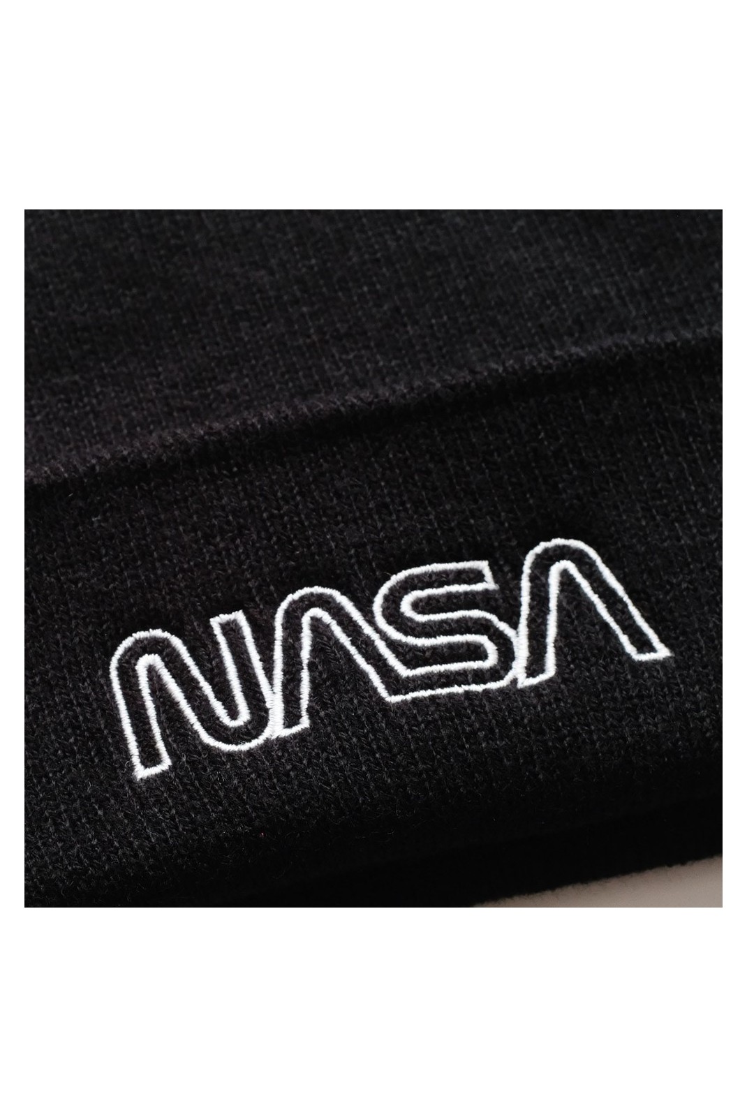 Bonnet - NASA - Outline Logo - Black - TRMBH041BLK