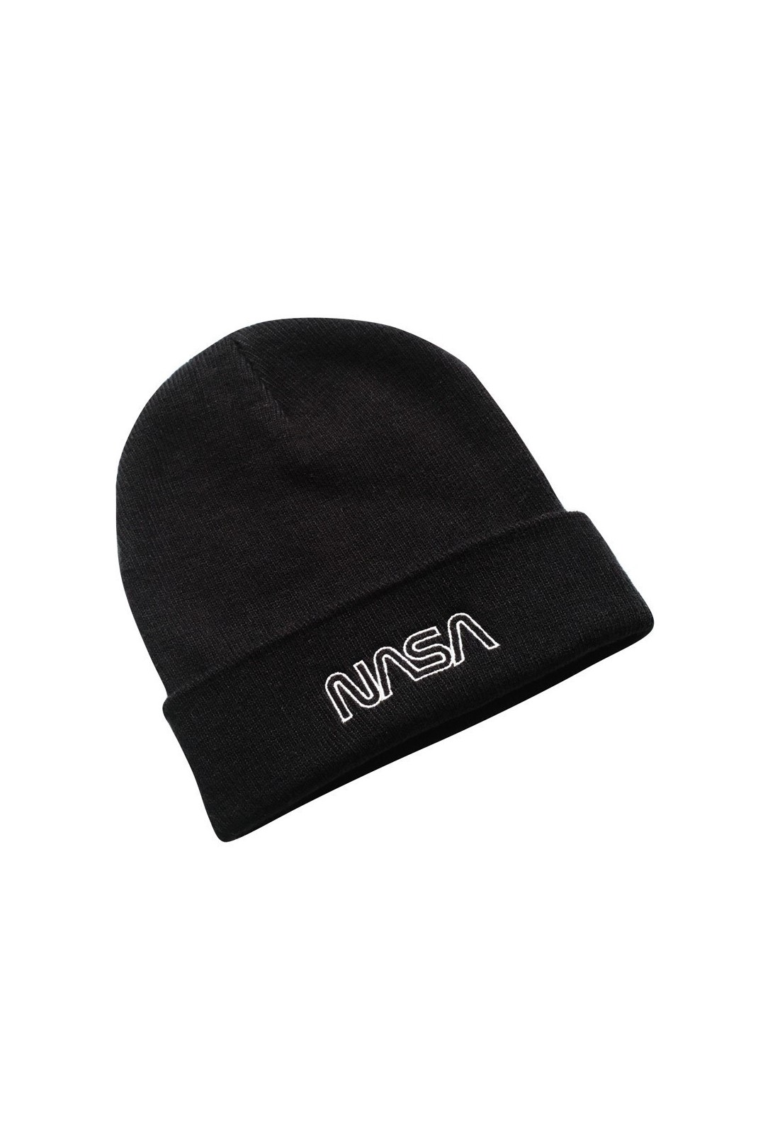 Bonnet - NASA - Outline Logo - Black - TRMBH041BLK