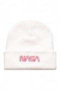 Bonnet - NASA - Outline Logo - White - TRMBH041WHT