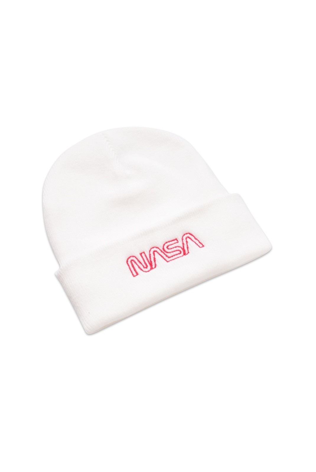 Bonnet - NASA - Outline Logo - White - TRMBH041WHT