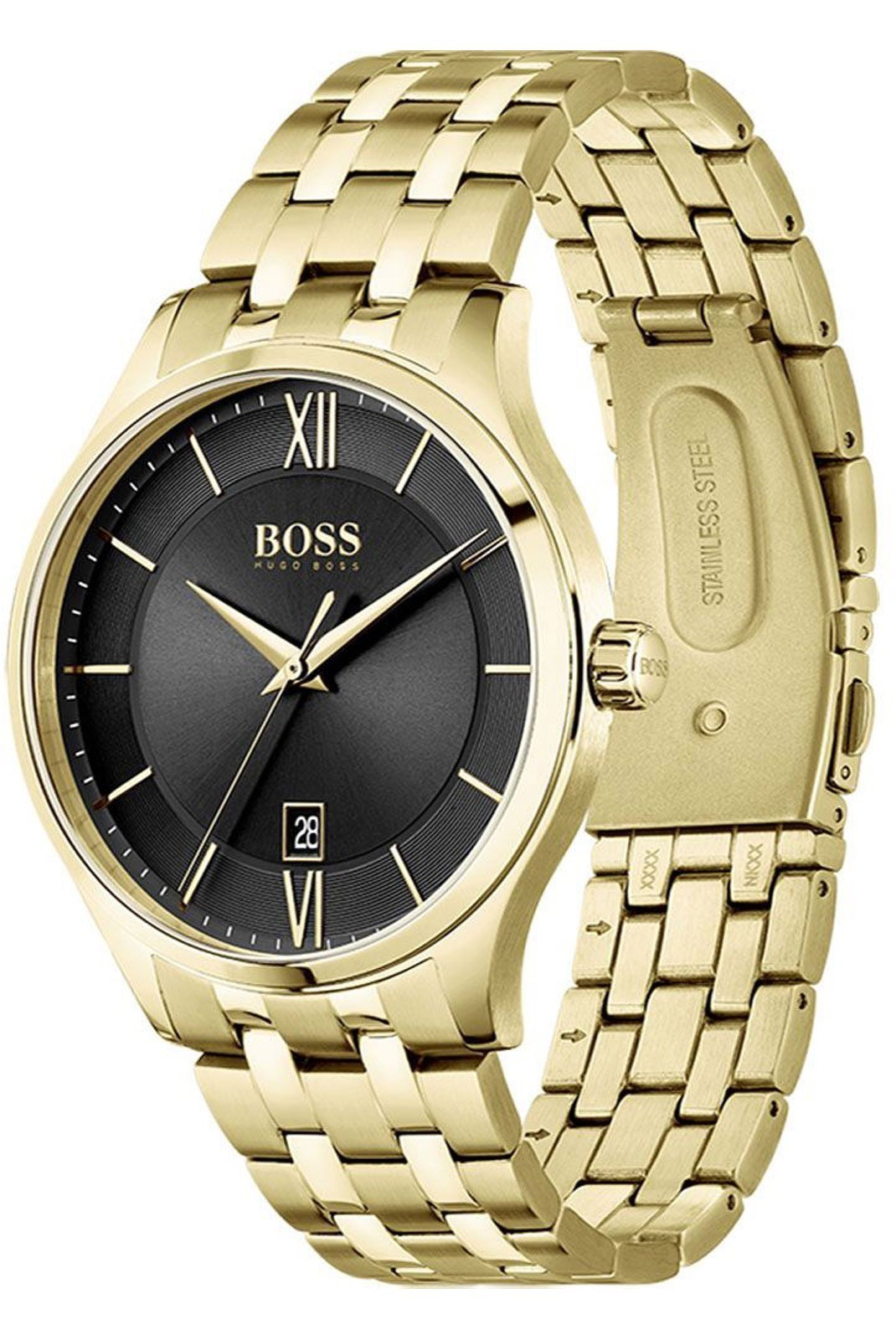 Montre Quartz - HUGO BOSS - Golden/Black/Golden - 1513897