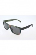 Lunettes de soleil - ADIDAS - Black And Green Camouflage/Red Top Line Mirror