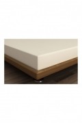 Drap-housse simple Ranforce - 90x190+25cm - Cream