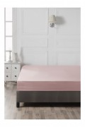 Drap-housse simple Ranforce - 90x190+25cm - Dusty Rose