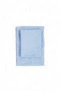 Drap-housse en satin pour lit king size - 160x200+20cm - Blue