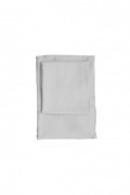 Drap-housse en satin pour lit super king size - 180x200+30cm - Light Grey