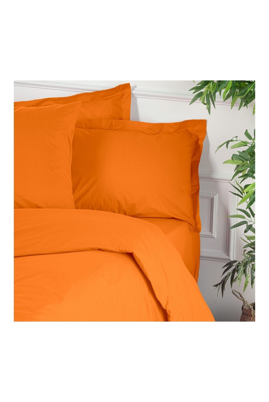 Housse de couette simple - 140x200cm - Orange - 1110