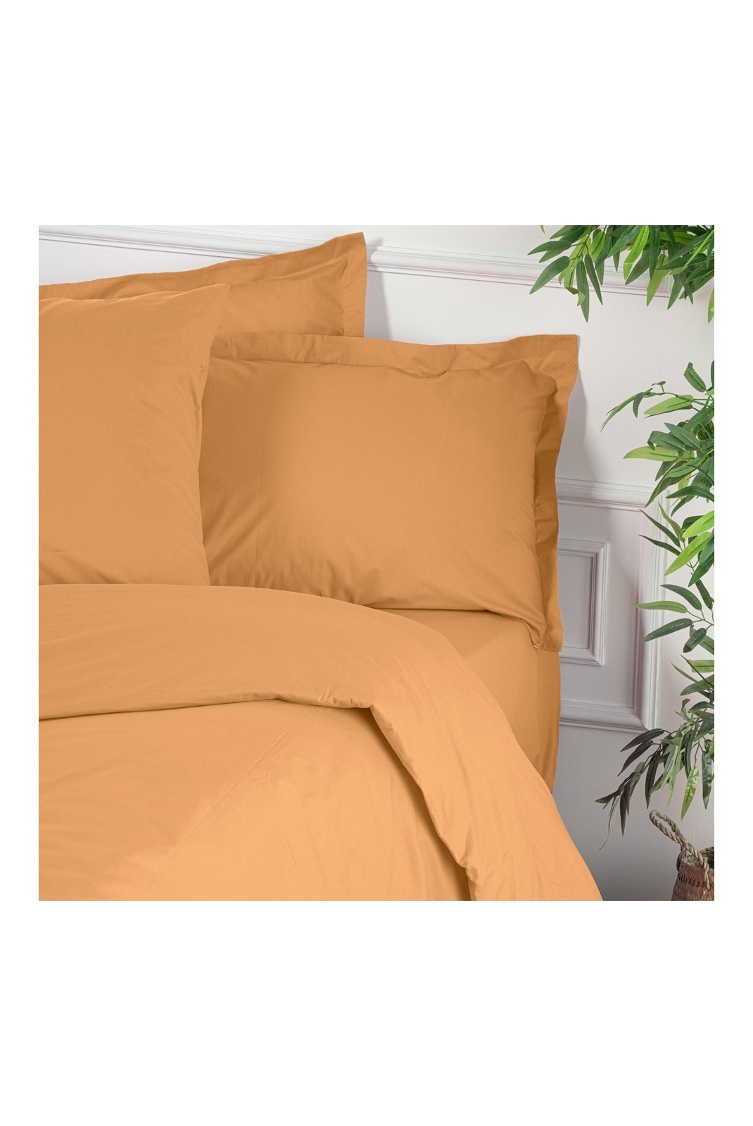 Housse de couette simple - 140x200cm - Orange - 1111