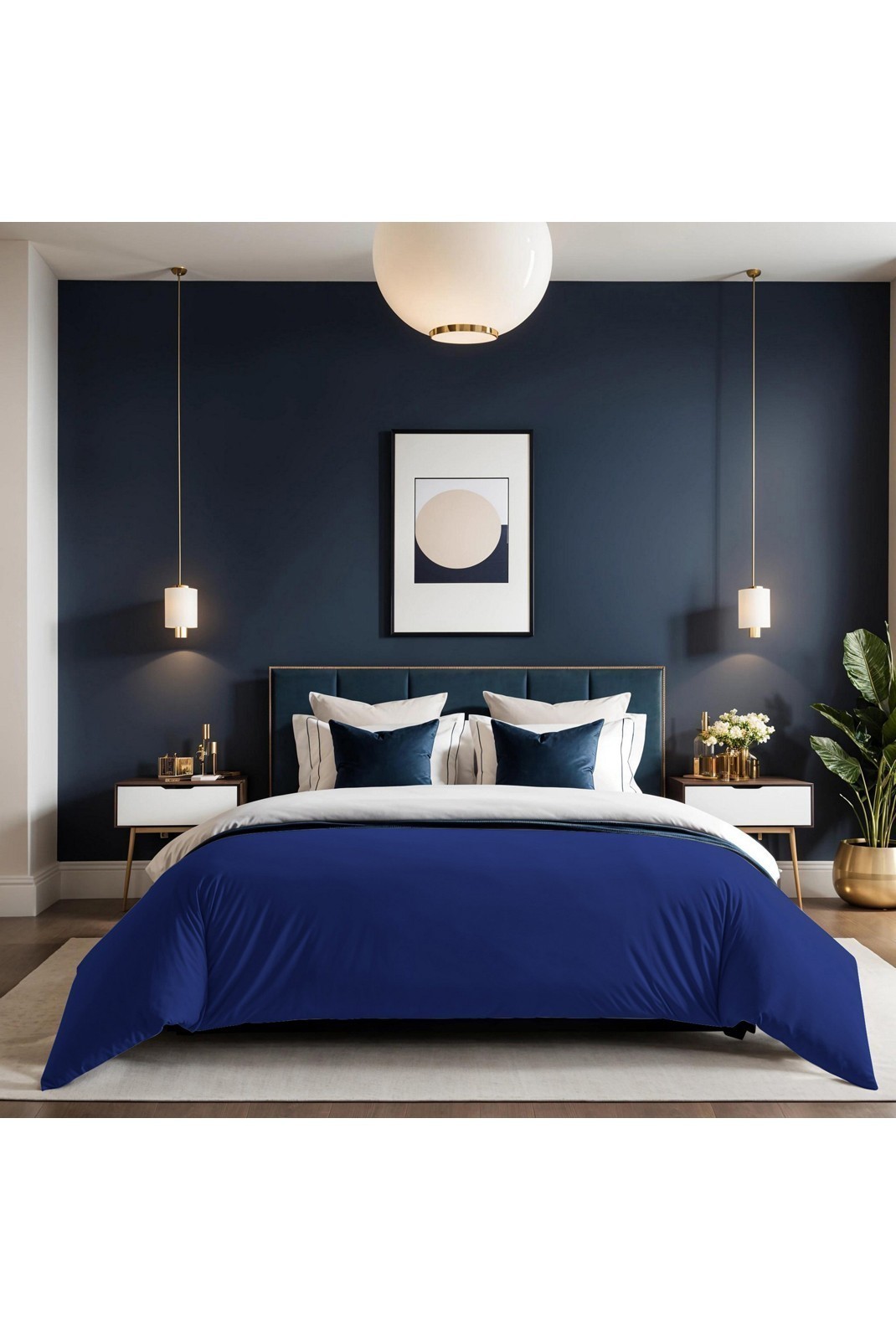 Housse de couette simple - 140x200cm - Dark Blue - 1116