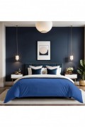 Housse de couette simple - 140x200cm - Blue - 1117