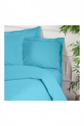 Housse de couette simple - 140x200cm - Turquoise - 1119