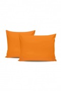 Ensemble de taies d'oreiller  - 60x60cm - Orange - 6110